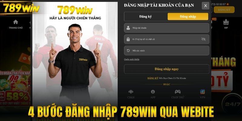 4 Bước đăng nhập 789WIN qua website